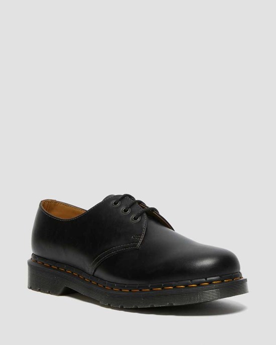 Men's Dr Martens 1461 Abruzzo Leather Oxford Shoes Black Brown | 560JFVTYG