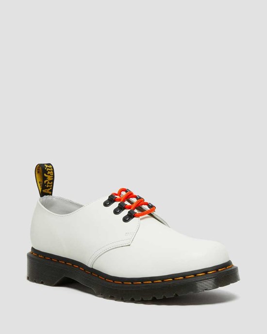 Men's Dr Martens 1461 Ben Smooth Leather Oxford Shoes White Smooth Leather | 069JITDVH