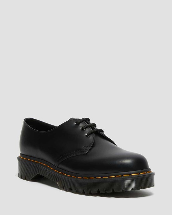 Men's Dr Martens 1461 Bex Smooth Leather Oxford Shoes Black Smooth Leather | 780ZRILXQ