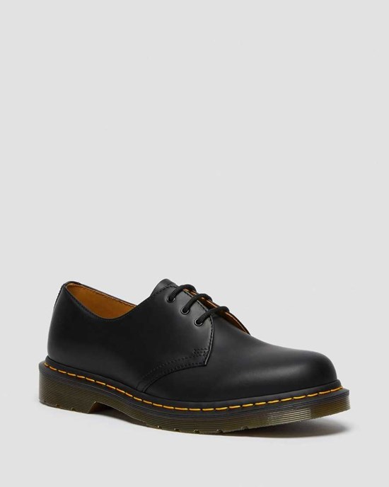 Men's Dr Martens 1461 Smooth Leather Oxford Shoes Black Smooth Leather | 958WQTOED