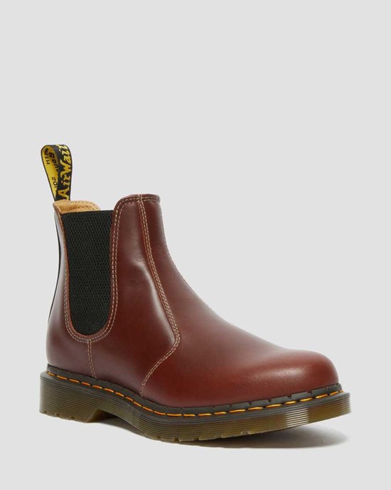 Men's Dr Martens 2976 Abruzzo Leather Ankle Boots Brown Black | 135RHOCWG