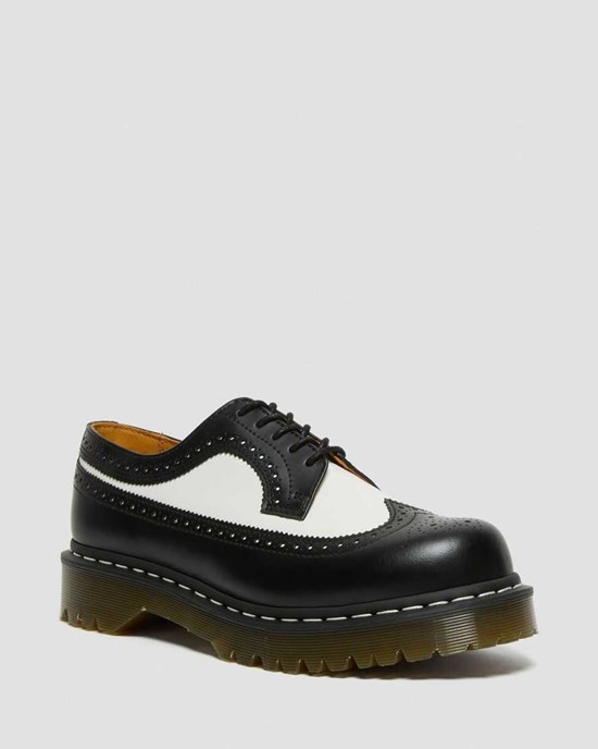 Men's Dr Martens 3989 Bex Smooth Leather Oxford Shoes Black Smooth Leather | 837WOEGPM