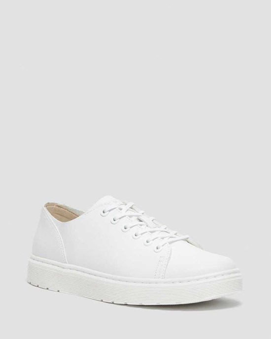 Men's Dr Martens Dante Leather Oxford Shoes White Venice | 950BGHKOY