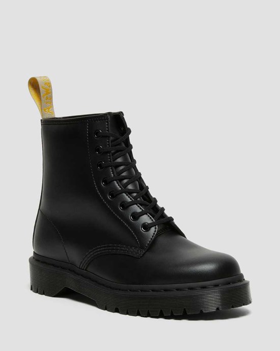 Men's Dr Martens Vegan 1460 Bex Mono Ankle Boots Black Felix Rub Off | 841DQMECL