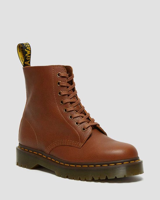 Women's Dr Martens 1460 Pascal Bex Leather Ankle Boots Brown Inuck | 745VQXSZB