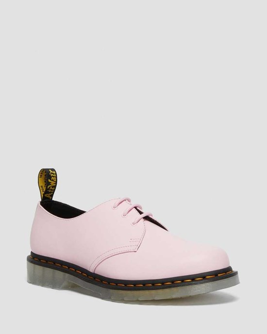 Women's Dr Martens 1461 Iced Smooth Leather Oxford Shoes Pale Pink Smooth Leather | 925RCFHAG