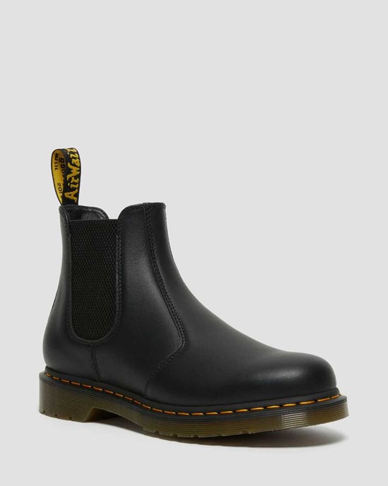 Women's Dr Martens 2976 Nappa Leather Chelsea Boots Black Nappa | 369MPXUNQ