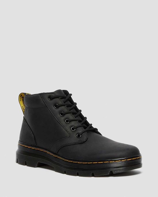 Women's Dr Martens Bonny Leather Ankle Boots Black Wyoming | 351BKZETO