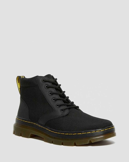 Women's Dr Martens Bonny Poly Lace Up Boots Black Extra Tough Poly | 154IALNEJ