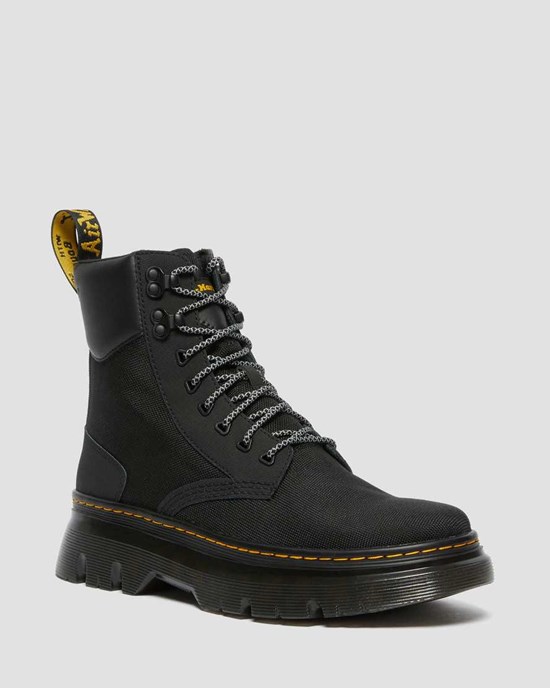 Women's Dr Martens Tarik Canvas Boots Black | 139BERUQX