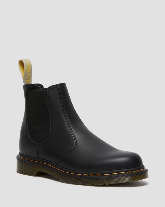 Women's Dr Martens Vegan 2976 Felix Ankle Boots Black Felix Rub Off | 473KQRHTE