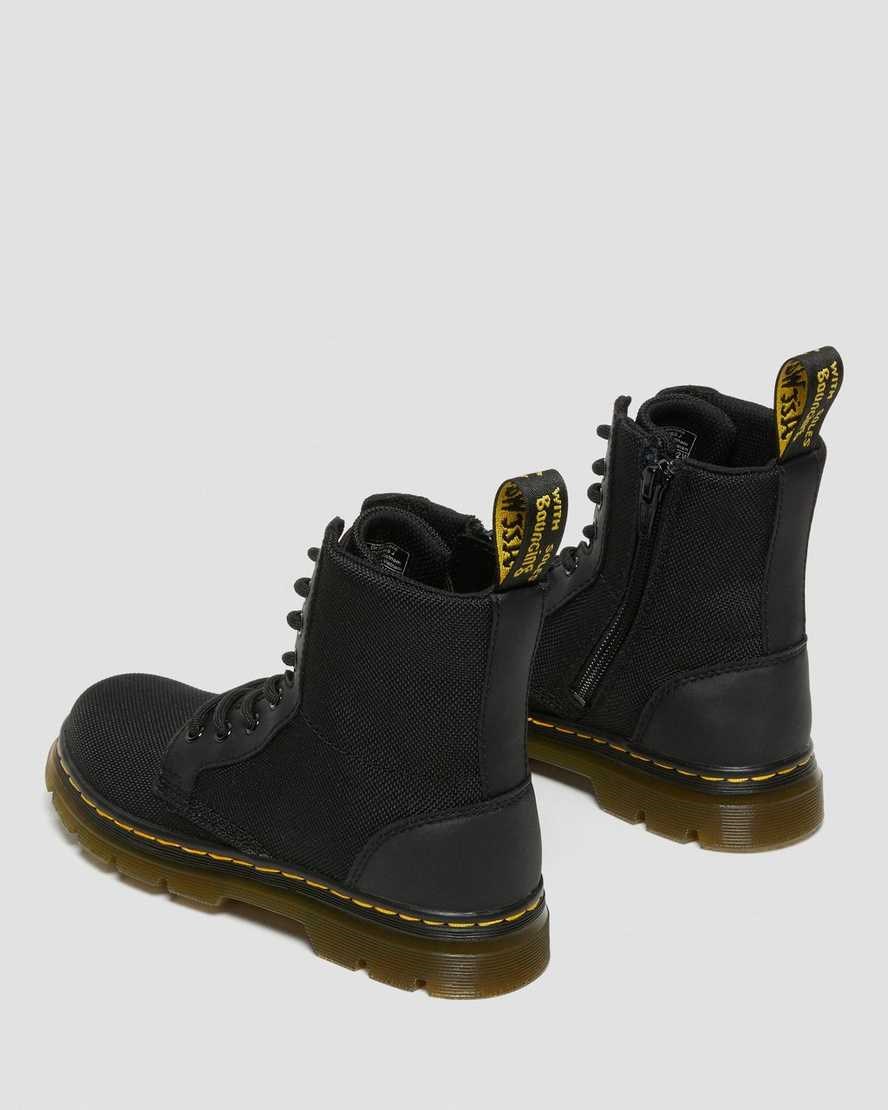 Kids' Dr Martens Junior Combs Extra Tough Poly Casual Boots Black Extra Tough Poly | 594UVWOFS