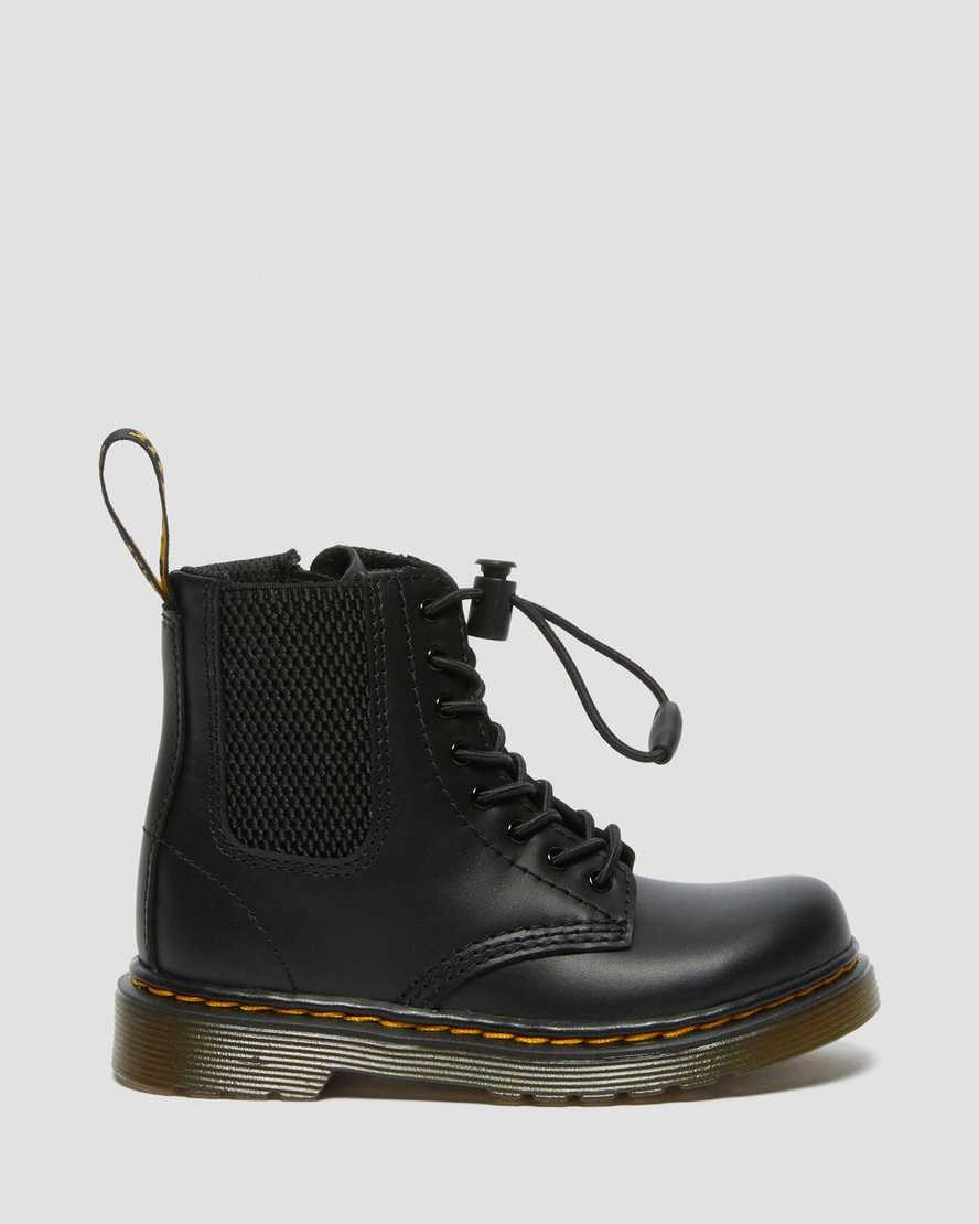 Kids' Dr Martens Toddler 1460 Harper Leather Booties Black Romario | 091FVESZN