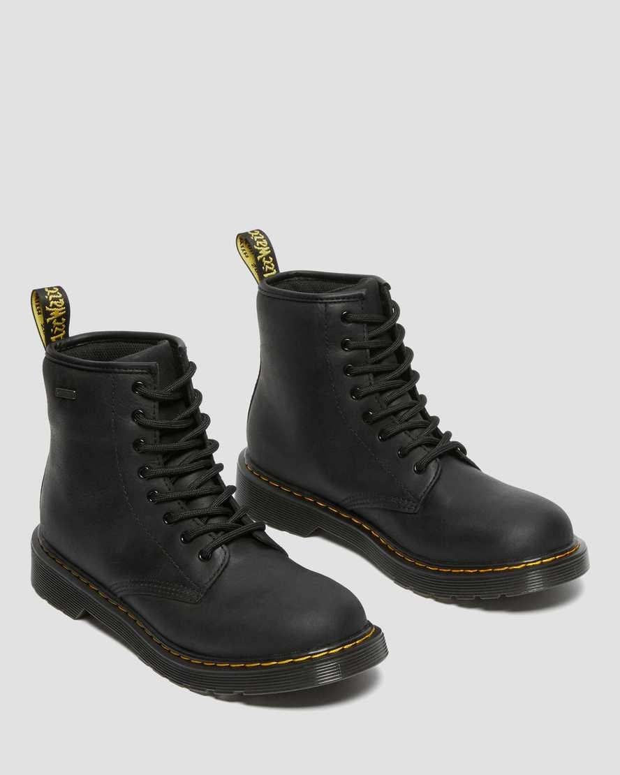 Kids' Dr Martens Youth 1460 Waterproof Leather Booties Black Republic Wp | 897TZSXNW