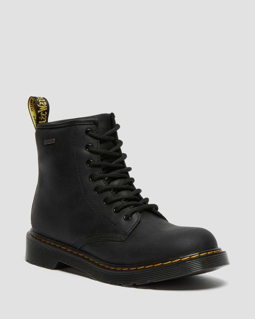 Kids' Dr Martens Youth 1460 Waterproof Leather Booties Black Republic Wp | 897TZSXNW