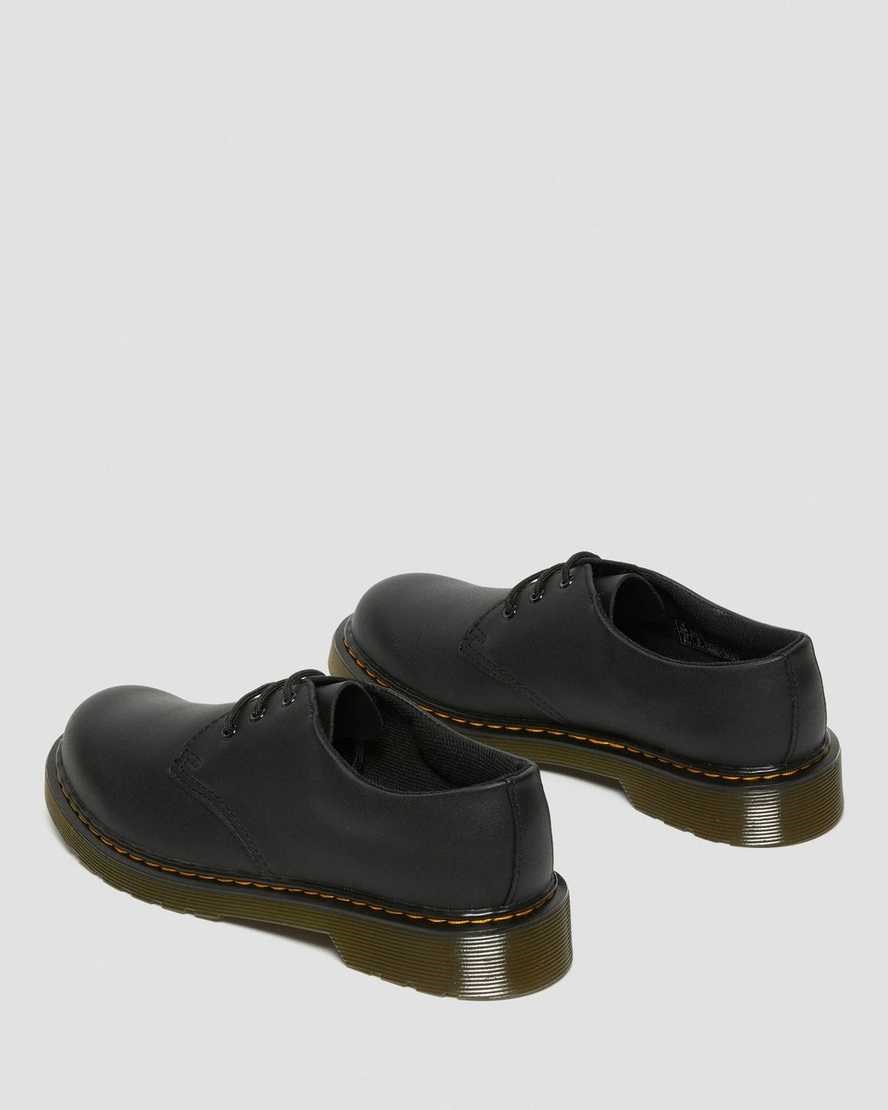 Kids' Dr Martens Youth 1461 Softy T Leather Oxford Shoes Black Softy T | 631DQPOLI