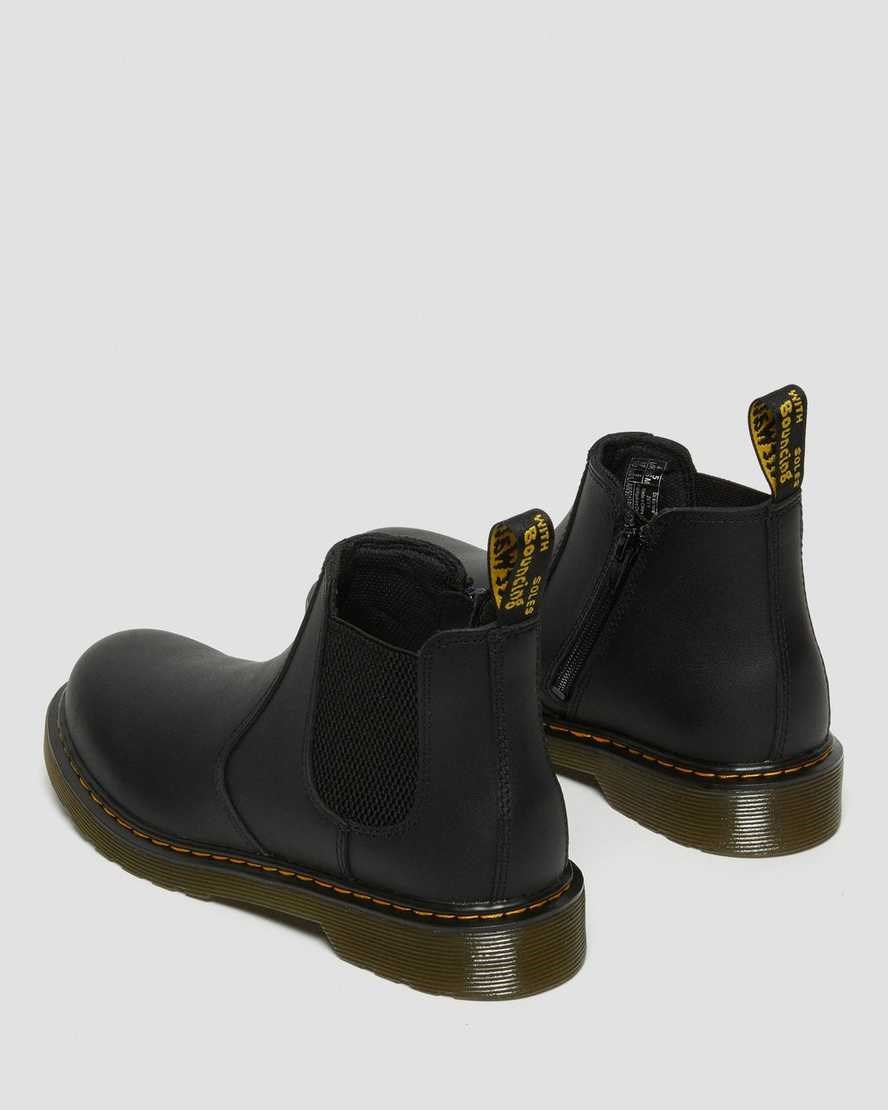 Kids' Dr Martens Youth 2976 Softy T Leather Chelsea Boots Black Softy T | 789TDCWRU