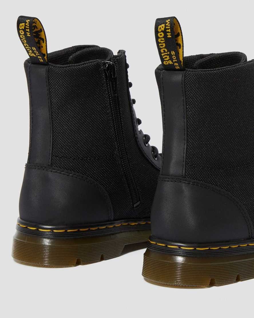 Kids' Dr Martens Youth Combs Extra Tough Poly Casual Boots Black Extra Tough Poly | 193VULGMT