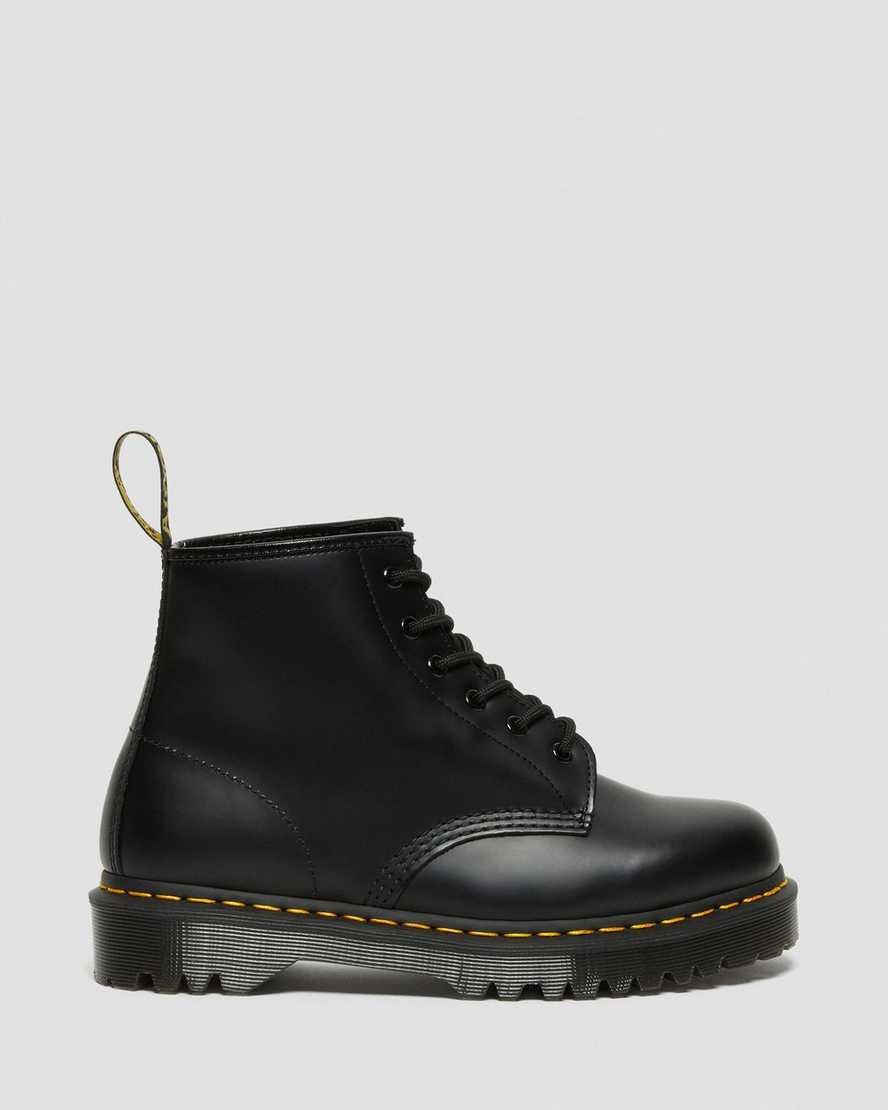 Men's Dr Martens 101 Bex Smooth Leather Ankle Boots Black Smooth Leather | 821UEDBCZ