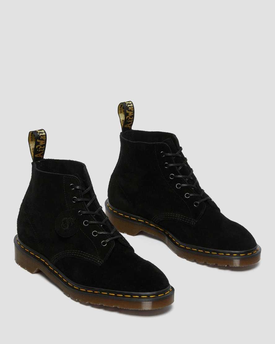 Men's Dr Martens 101 Suede Lace Up Boots Black Desert Oasis Suede | 976QIKMXA