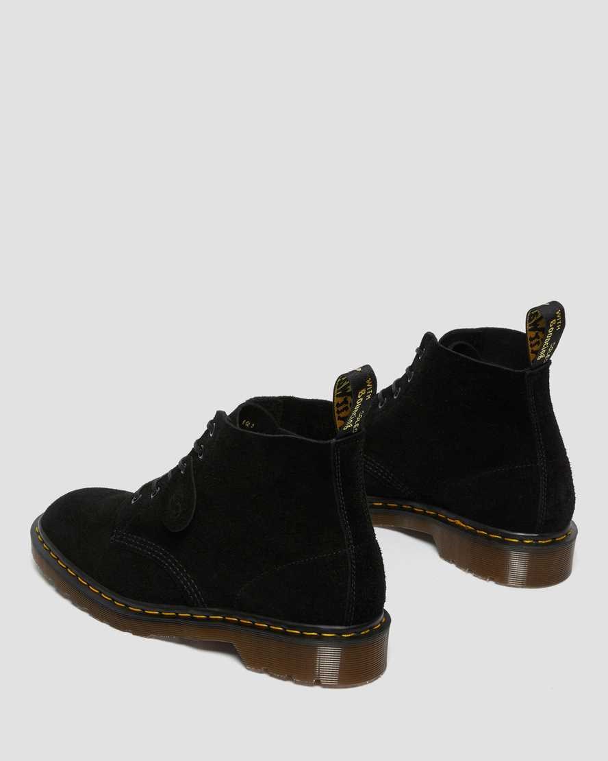 Men's Dr Martens 101 Suede Lace Up Boots Black Desert Oasis Suede | 976QIKMXA