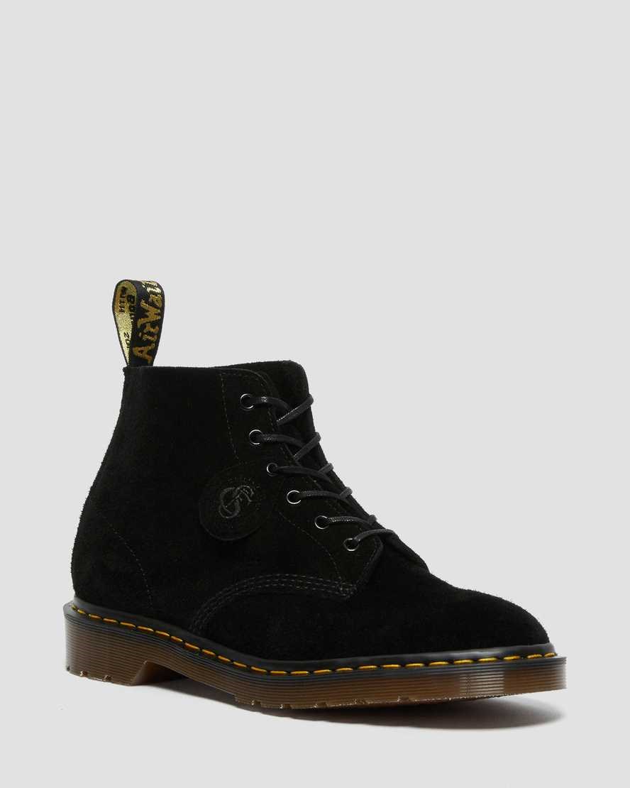 Men's Dr Martens 101 Suede Lace Up Boots Black Desert Oasis Suede | 976QIKMXA