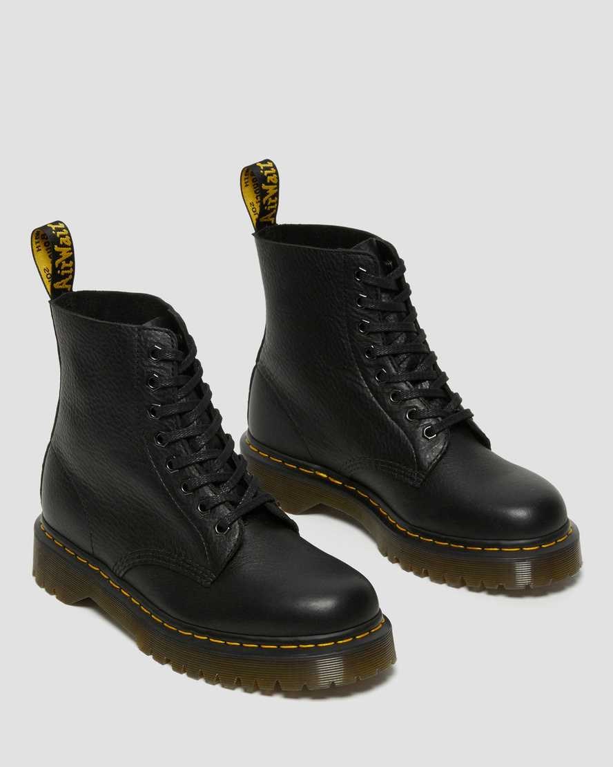 Men's Dr Martens 1460 Pascal Bex Leather Lace Up Boots Black Inuck | 637VCILPR