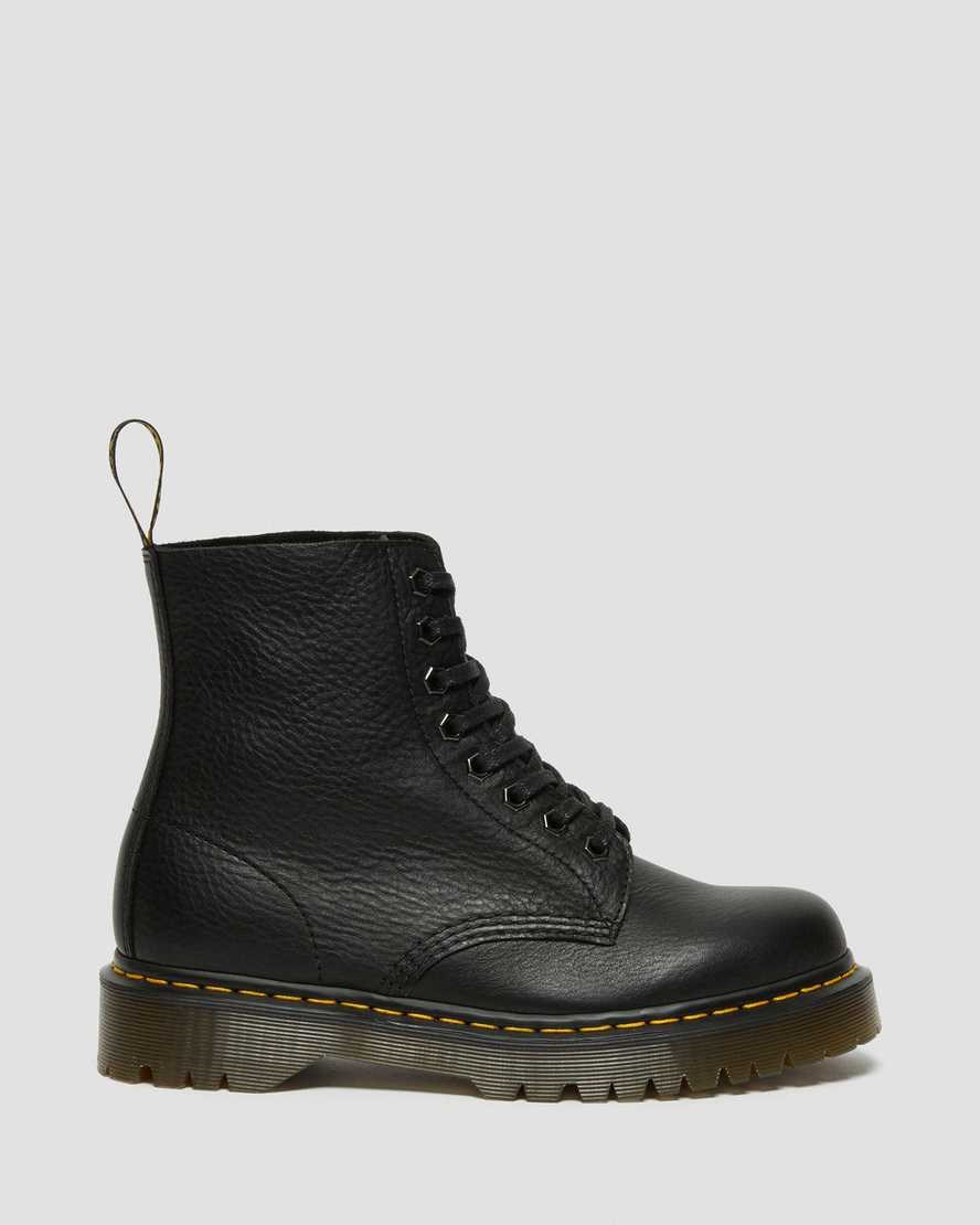 Men's Dr Martens 1460 Pascal Bex Leather Lace Up Boots Black Inuck | 637VCILPR