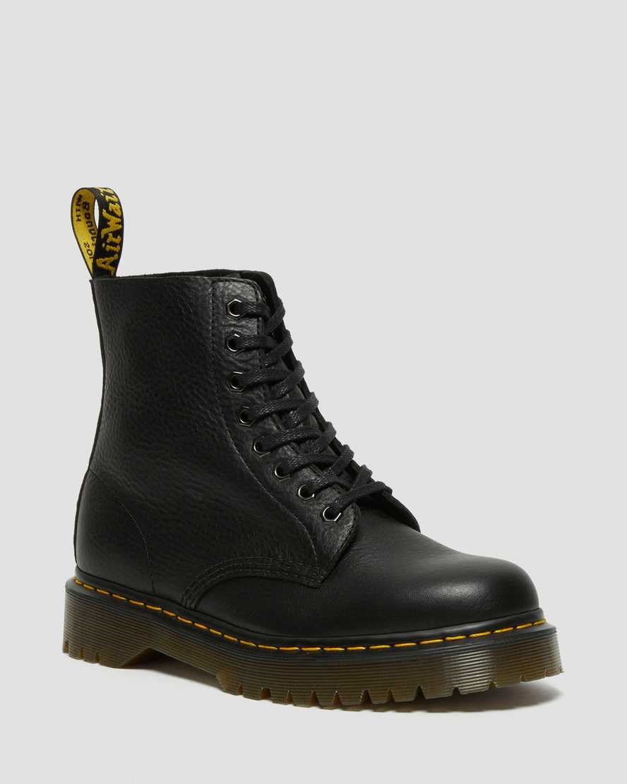 Men's Dr Martens 1460 Pascal Bex Leather Lace Up Boots Black Inuck | 637VCILPR