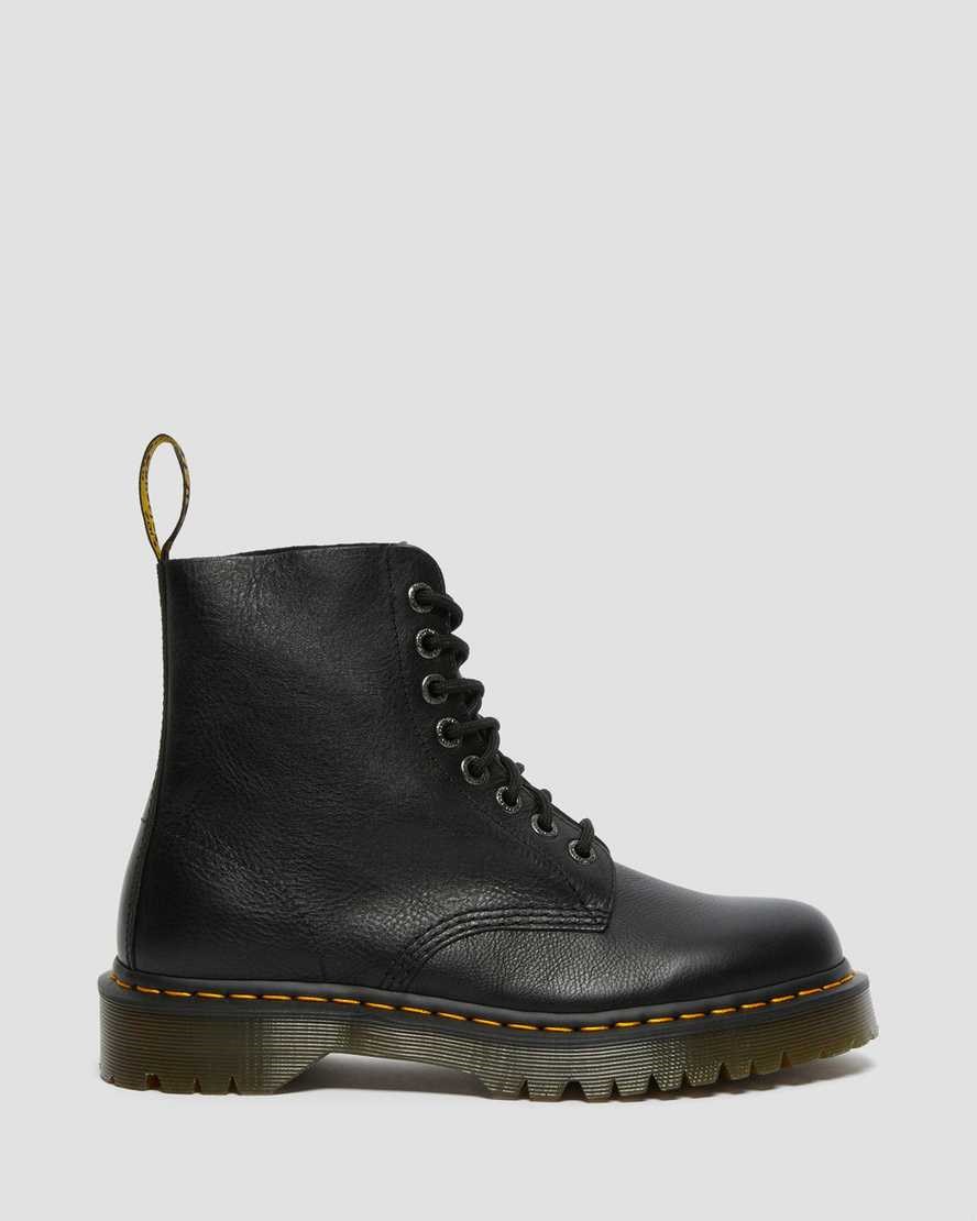 Men's Dr Martens 1460 Pascal Bex Pisa Leather Lace Up Boots Black Pisa | 653DHLBFT