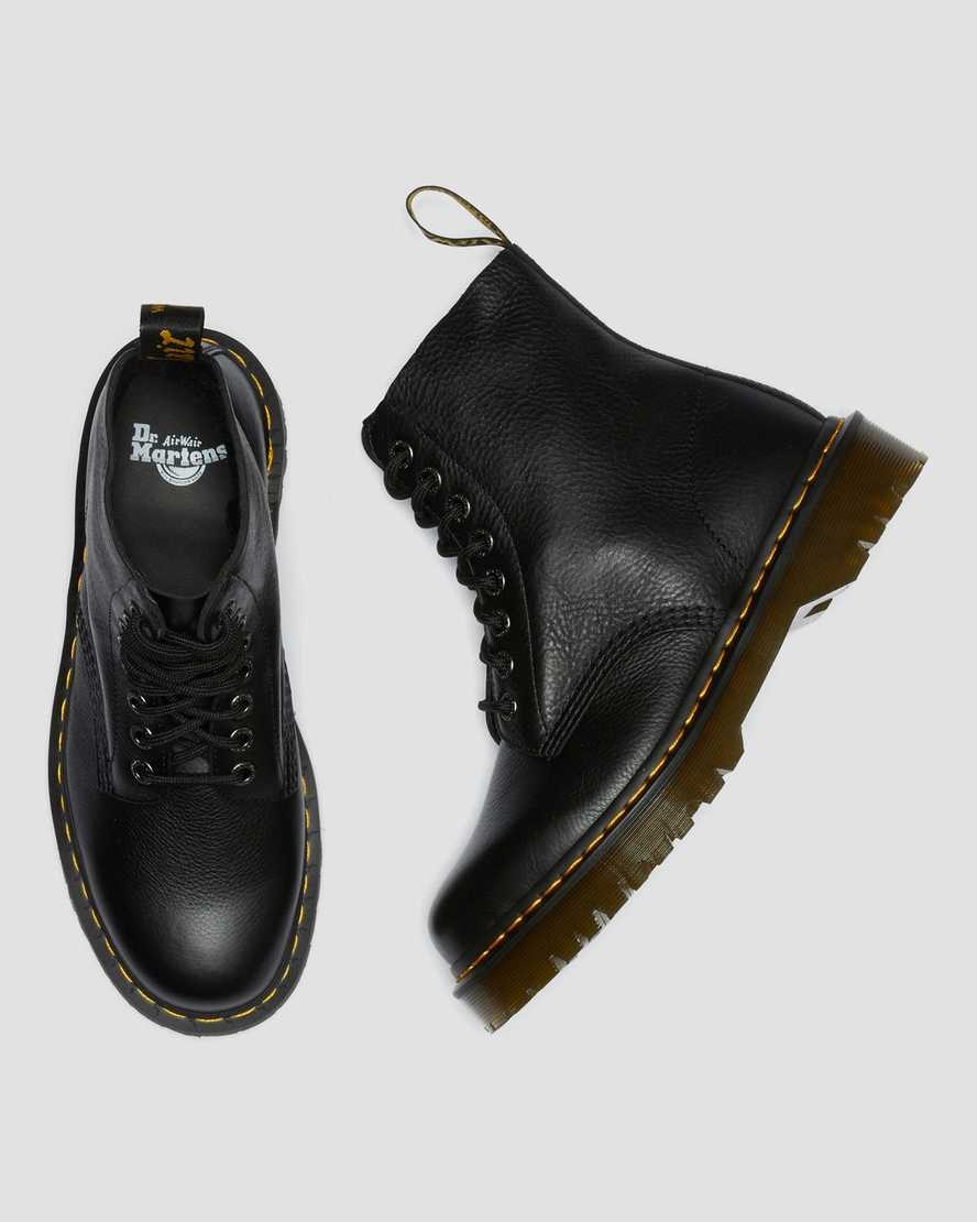 Men's Dr Martens 1460 Pascal Bex Pisa Leather Lace Up Boots Black Pisa | 653DHLBFT