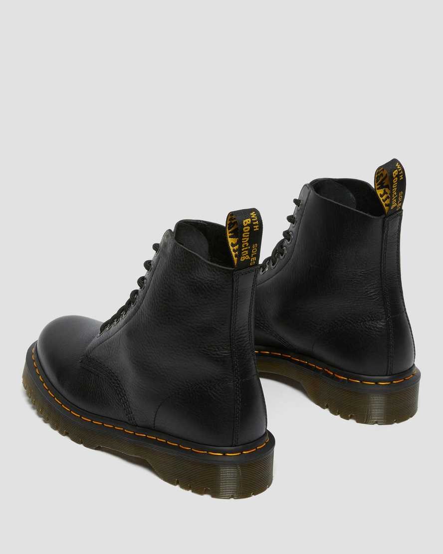 Men's Dr Martens 1460 Pascal Bex Pisa Leather Lace Up Boots Black Pisa | 653DHLBFT