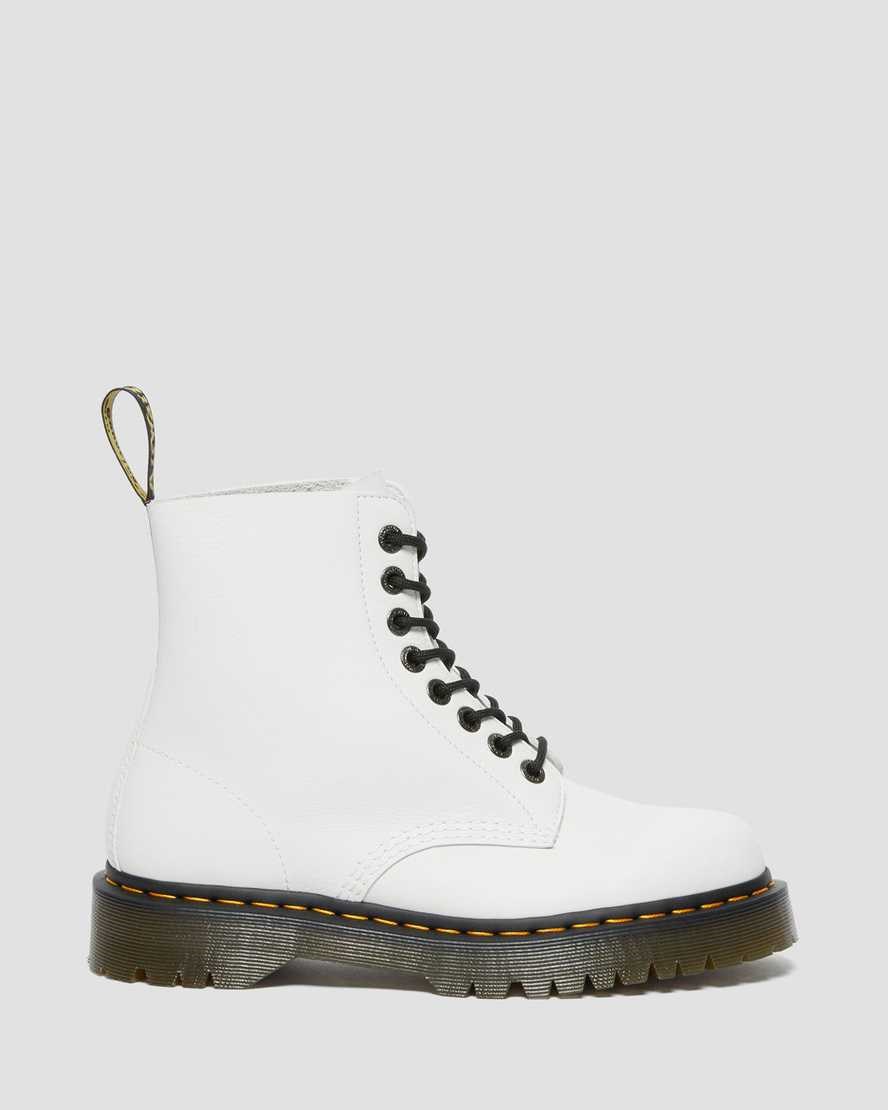 Men's Dr Martens 1460 Pascal Bex Pisa Leather Ankle Boots White Pisa | 945ZBMAKX