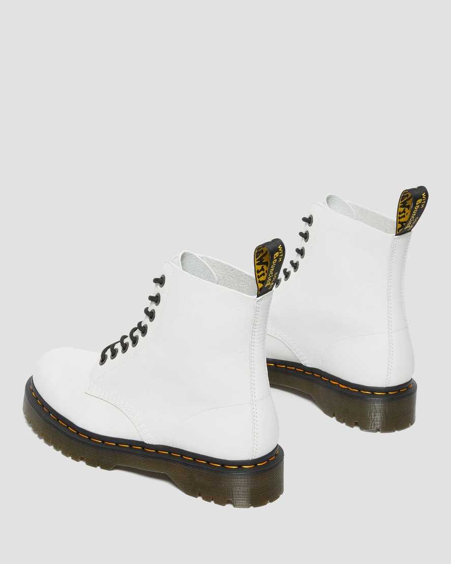 Men's Dr Martens 1460 Pascal Bex Pisa Leather Ankle Boots White Pisa | 945ZBMAKX