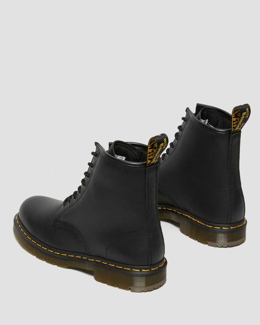 Men's Dr Martens 1460 Slip Resistant Leather Lace Up Boots Black Industrial Full Grain | 436WSRYJT