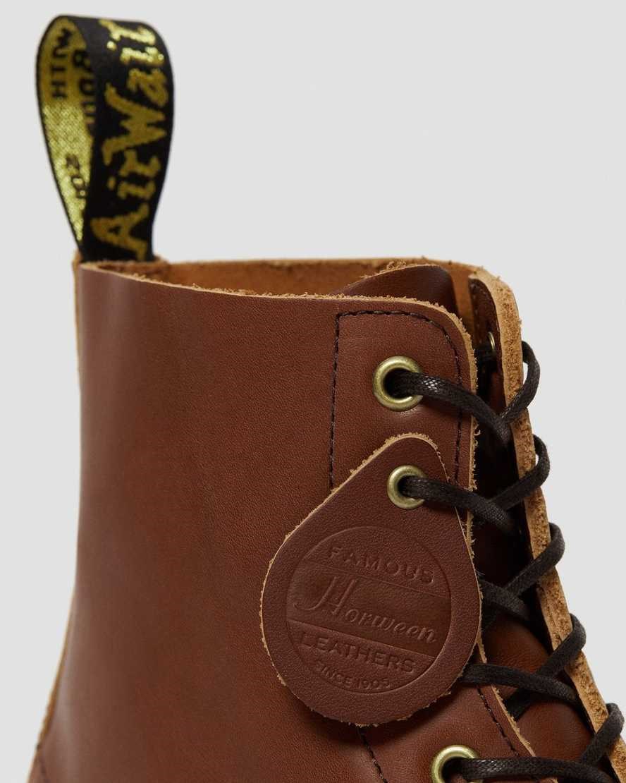 Men's Dr Martens 1460 Veg Tan Leather Ankle Boots Tan Essex Veg Tan | 207CEYNXQ