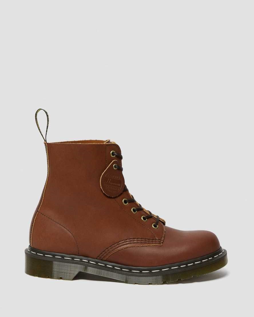 Men's Dr Martens 1460 Veg Tan Leather Ankle Boots Tan Essex Veg Tan | 207CEYNXQ