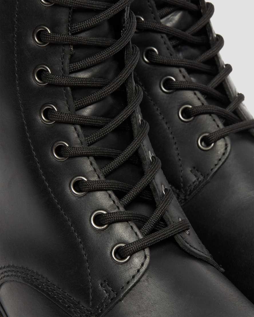 Men's Dr Martens 1460 Waterproof Lace Up Boots Black Republic Wp | 268EZFOHL