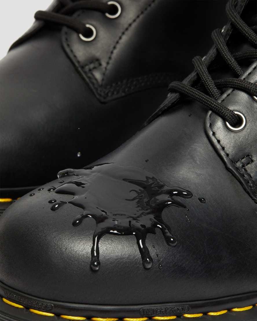 Men's Dr Martens 1460 Waterproof Utility Boots Black Republic Wp | 950IGJNOQ