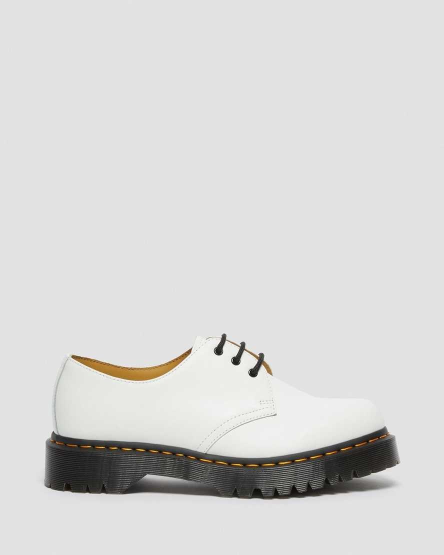 Men's Dr Martens 1461 Bex Smooth Leather Oxford Shoes White Smooth Leather | 437NVCQSU