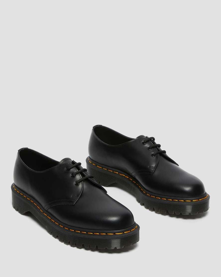 Men's Dr Martens 1461 Bex Smooth Leather Oxford Shoes Black Smooth Leather | 780ZRILXQ