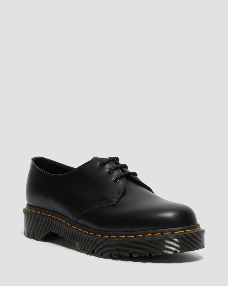 Men\'s Dr Martens 1461 Bex Smooth Leather Oxford Shoes Black Smooth Leather | 780ZRILXQ