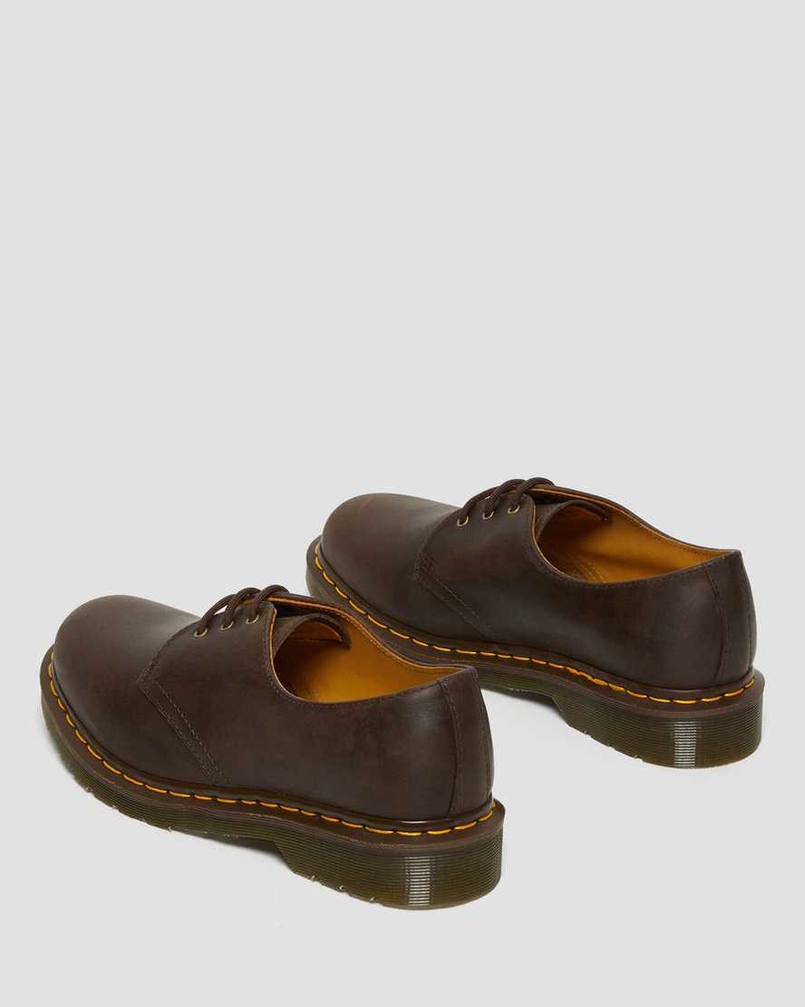 Men's Dr Martens 1461 Crazy Horse Leather Oxford Shoes Brown Crazy Horse Leather | 413ZSYKJC