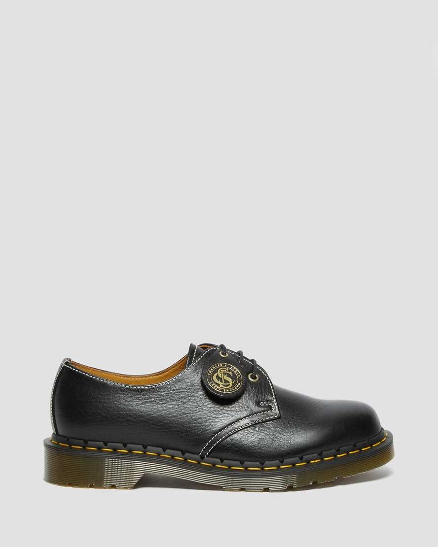 Men's Dr Martens 1461 Made in England Classic Leather Oxford Shoes Black Kudu Classic | 413PGZFTJ