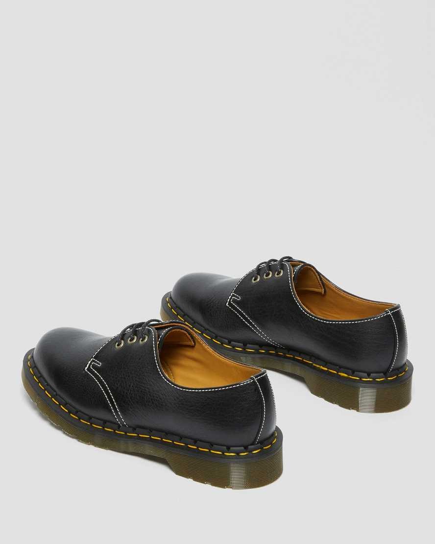 Men's Dr Martens 1461 Made in England Classic Leather Oxford Shoes Black Kudu Classic | 413PGZFTJ