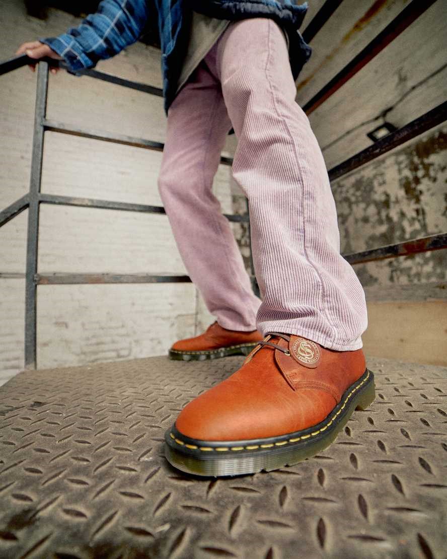 Men's Dr Martens 1461 Made in England Classic Oil Leather Oxford Shoes Brown Classic Oiled Shoulder | 549KBXACW