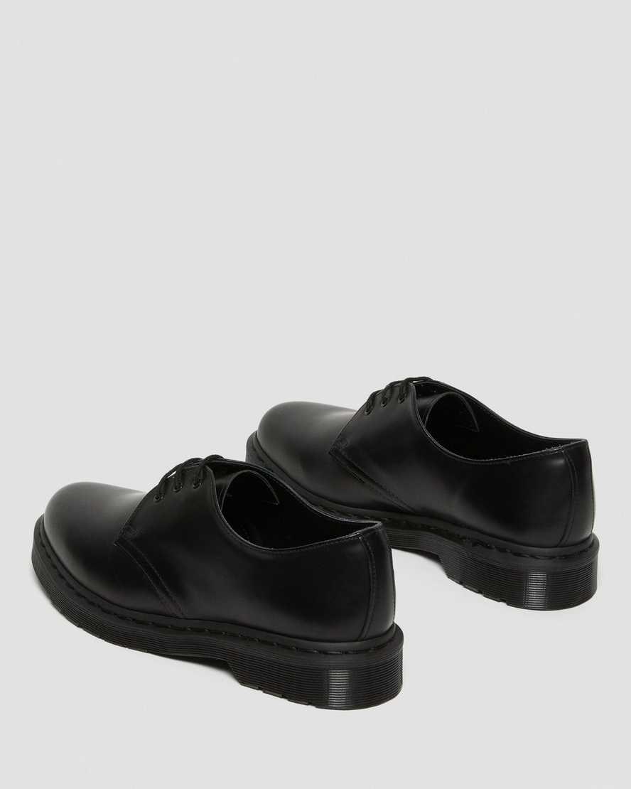 Men's Dr Martens 1461 Mono Smooth Leather Oxford Shoes Black Smooth Leather | 906VWONTB