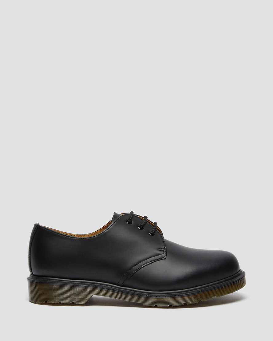 Men's Dr Martens 1461 Plain Welt Smooth Leather Oxford Shoes Black Smooth Leather | 925GREBSZ