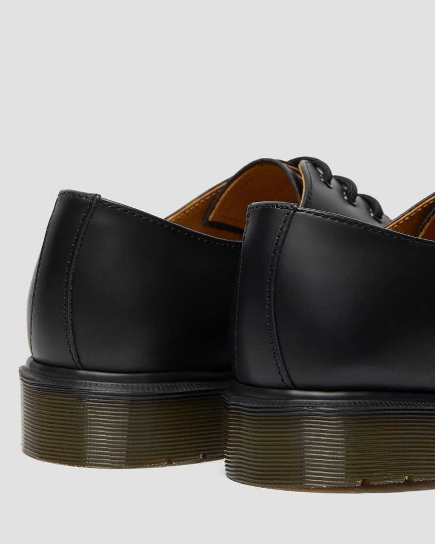 Men's Dr Martens 1461 Plain Welt Smooth Leather Oxford Shoes Black Smooth Leather | 925GREBSZ