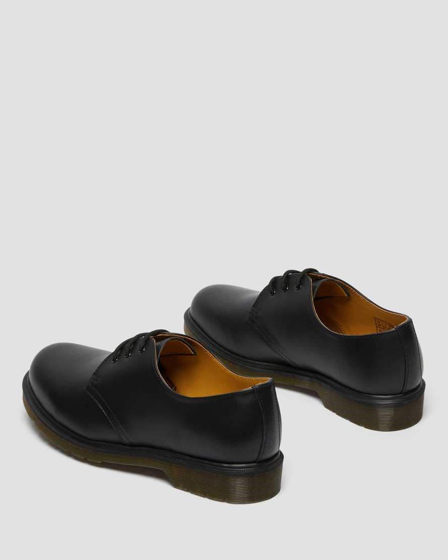 Men's Dr Martens 1461 Plain Welt Smooth Leather Oxford Shoes Black Smooth Leather | 925GREBSZ